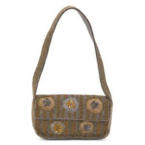 AMERICA & BEYOND multi Beaded Shoulder Bag With Floral Details